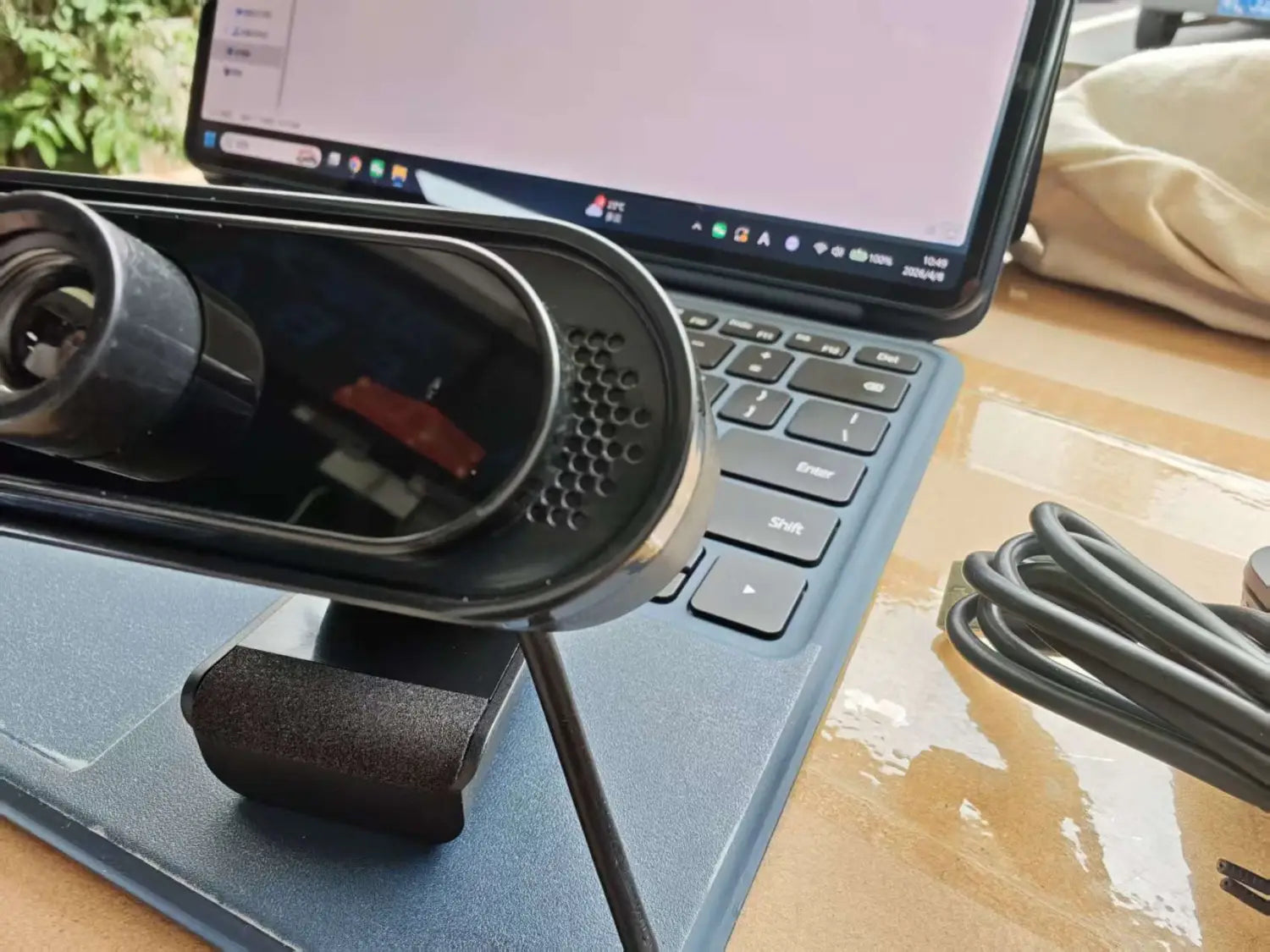 Webcam with Microphone USB Computer Camera for Video Calls Zoom Teams Streaming Plug and Play for PC Mac