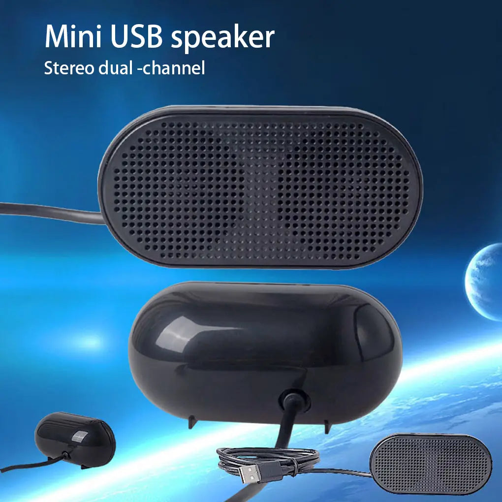 Portable Laptop Mini Speaker Replacement Universal Computer USB Powered Soundbox Music Playing Device Computers Accessories