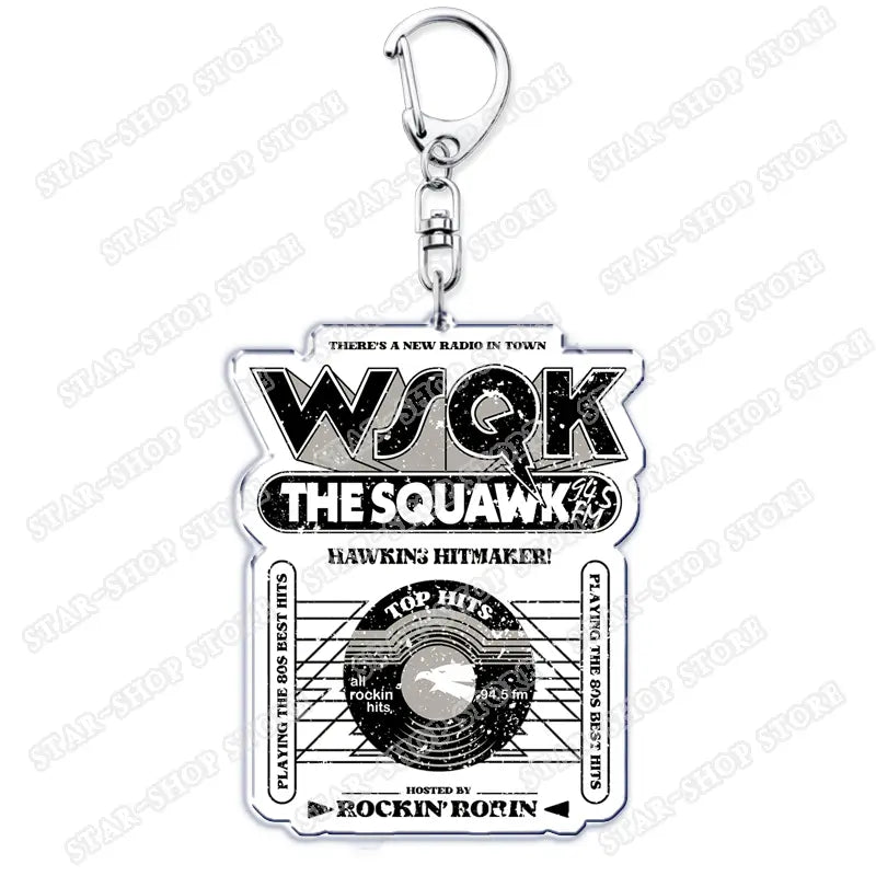 Hot TV Show Elements Keychain Accessories Bag Stuck in The Upside Down Will Byers Eleven Mike Jim Keyrings Jewelry Fans Gifts