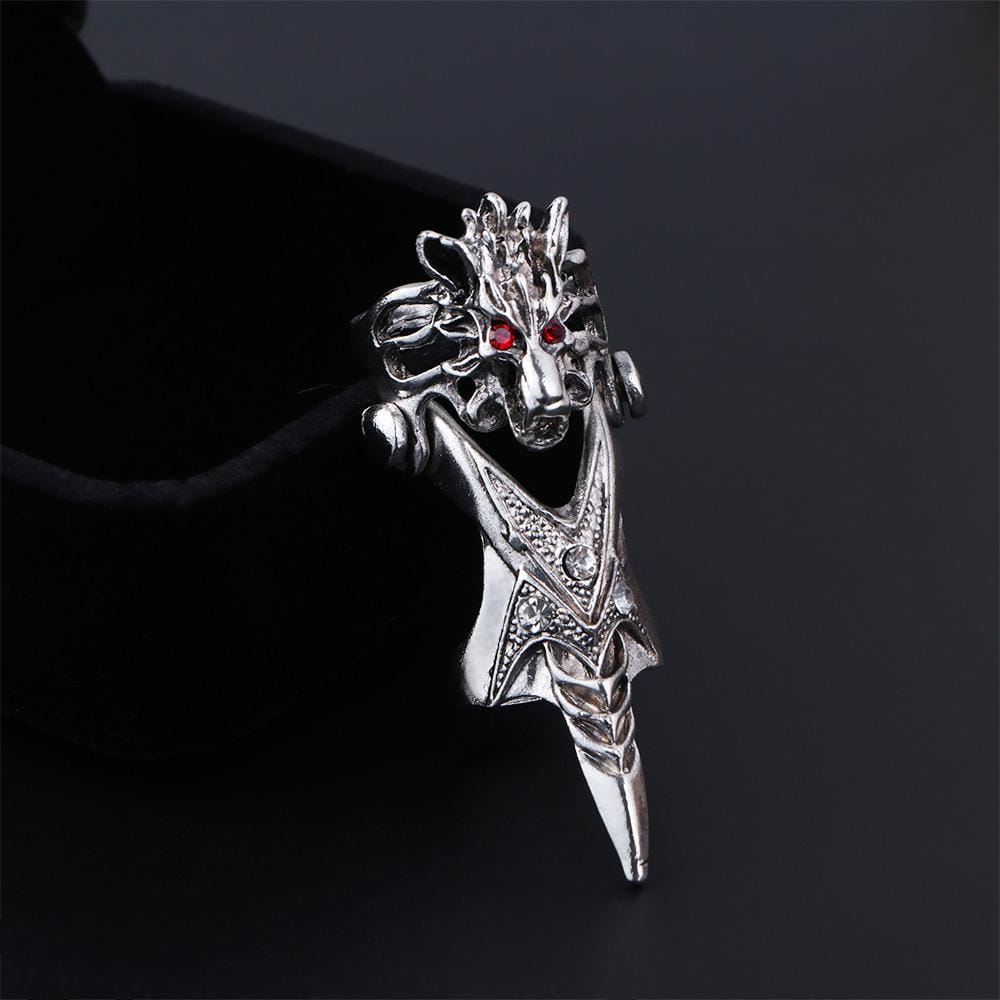 Hip Hop Punk Adjustable Finger Ring Skull Claw Ring Male Female Korean Style Ring Dragon Ring Knuckle Ring Fashion Jewelry