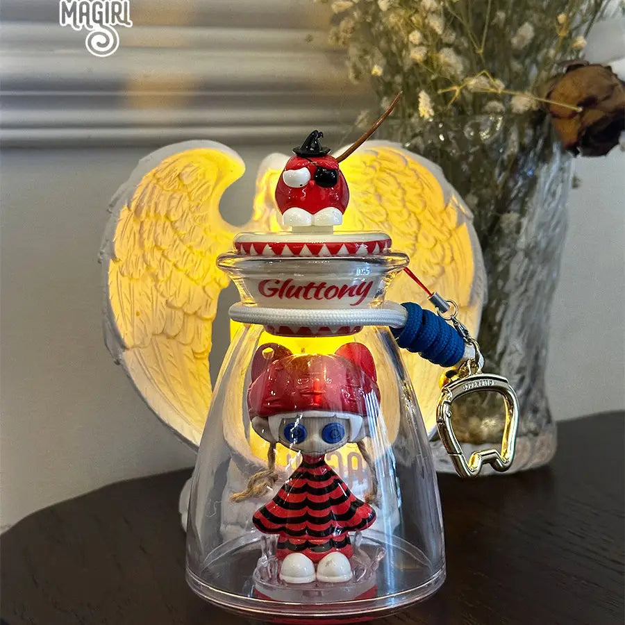 Bottle Music Blind Box Toy Glow In The Dark Cute Horror Figure Model Gift For Birthday Party Decor Christmas Halloween Gift Toy