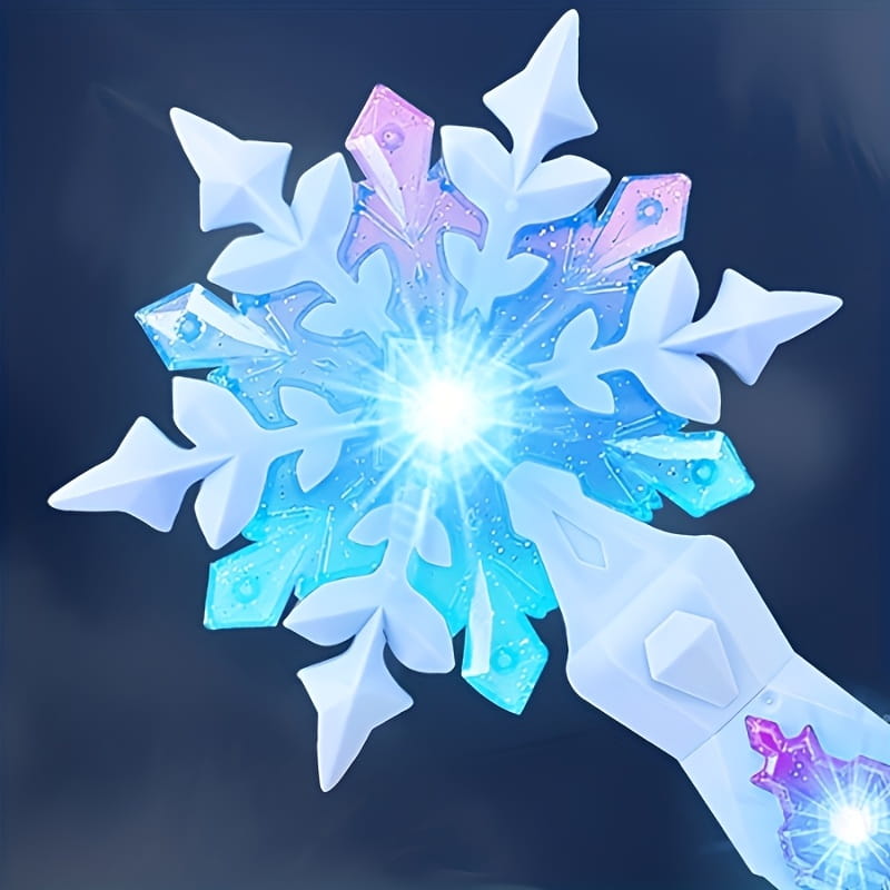 Hot Selling Anime Ice Princess Elsa Light Music Magic Dream Snow Wand Makeup Toy Girl Birthday Christmas Gift