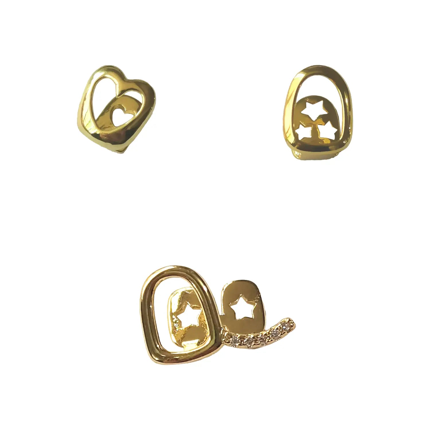 Hip-Hop Personality Fashion Hollowed-Out Three-Piece Set Suitable For Both Men And Women Nightclub Concert