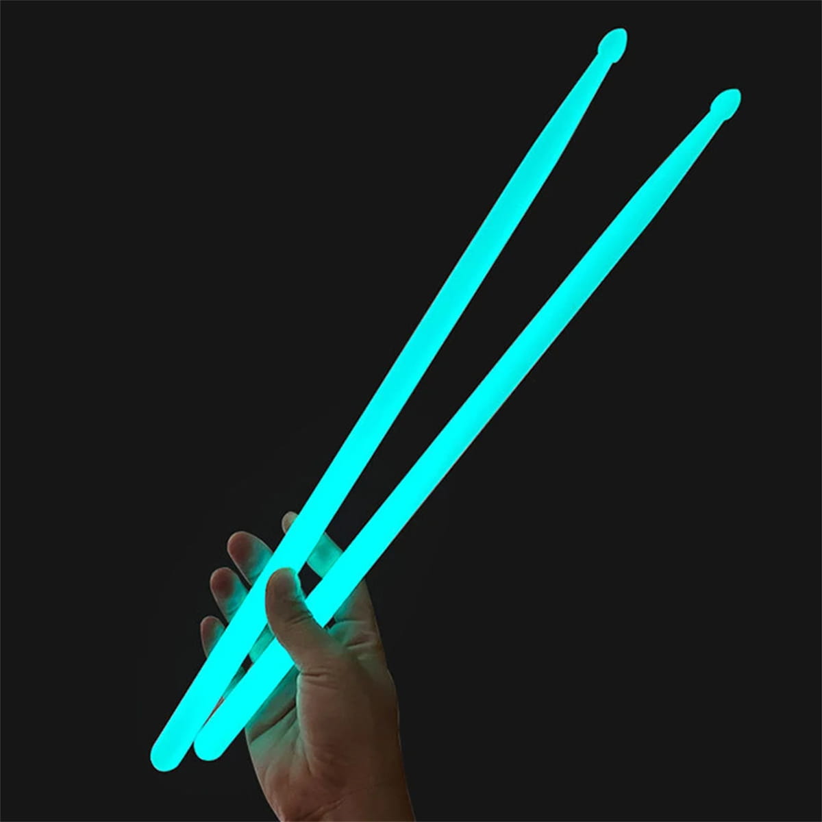Miwayer Luminous Drum Stick Light Up Drum Sticks1Pair in The Dark Musical Instruments Stage Performance Fluorescent Drumsticks