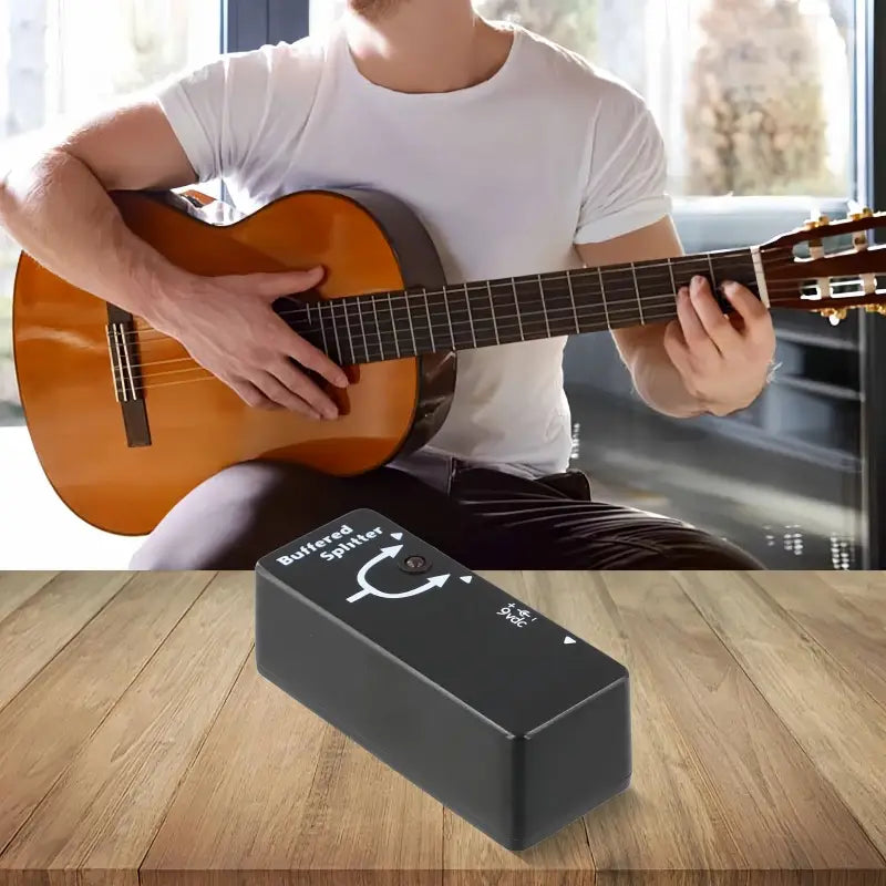 MOSKYaudio Buffered Splitter Guitar Pedal - Signal Buffer & Dual Output Splitter Clean Tone Preservation for Dual Amp Setup