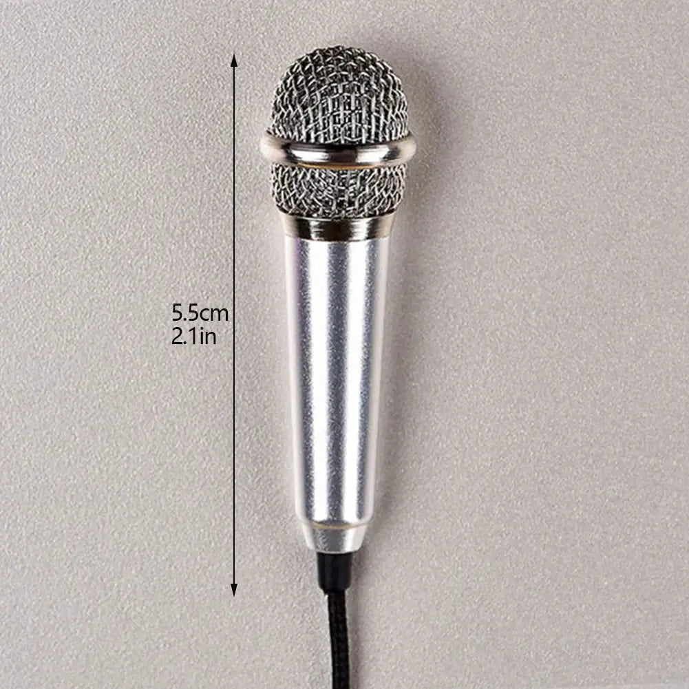 Wired 3.5mm Stereo Studio Microphone Earphone Ktv Karaoke Mini Microfon For Cell Smart Phone Laptops PC Computer Desktop Mik