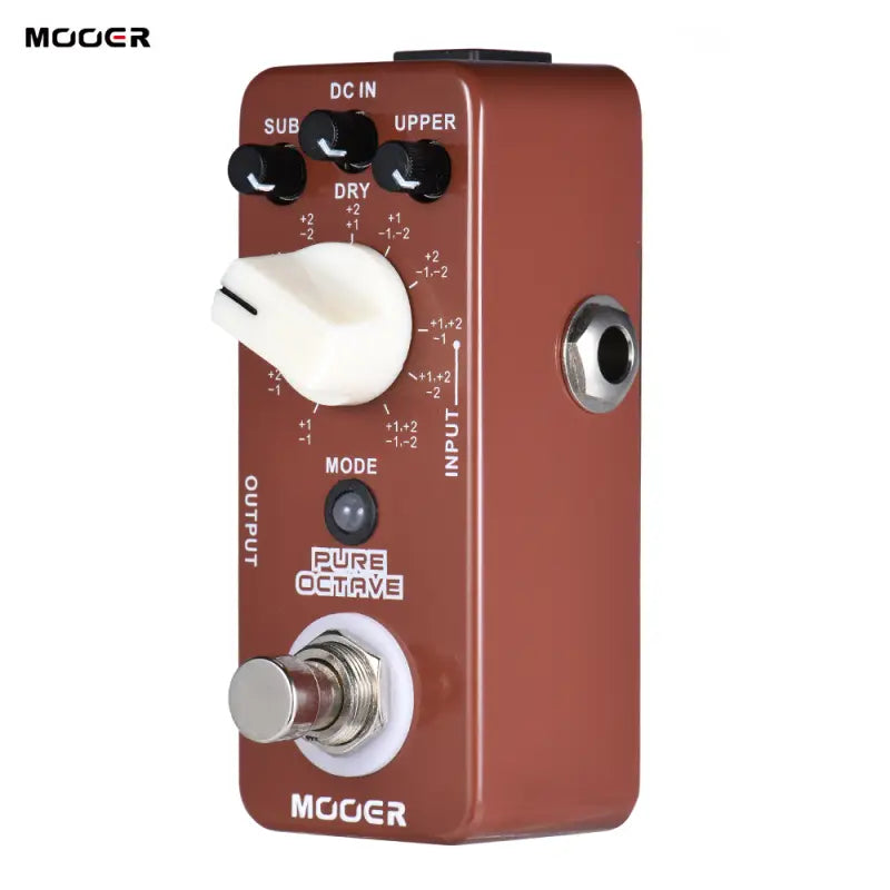 MOOER PURE OCTAVE Mini Octave Guitar Effect Pedal 11 Octave Modes True Bypass Full Metal Shell