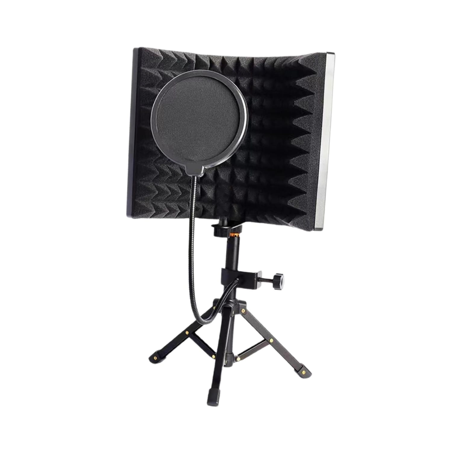 3 Panels Microphone Isolation Shield Sound Insulation Vocal Recording Panel for Singing Broadcasting Studio Recording Equipment