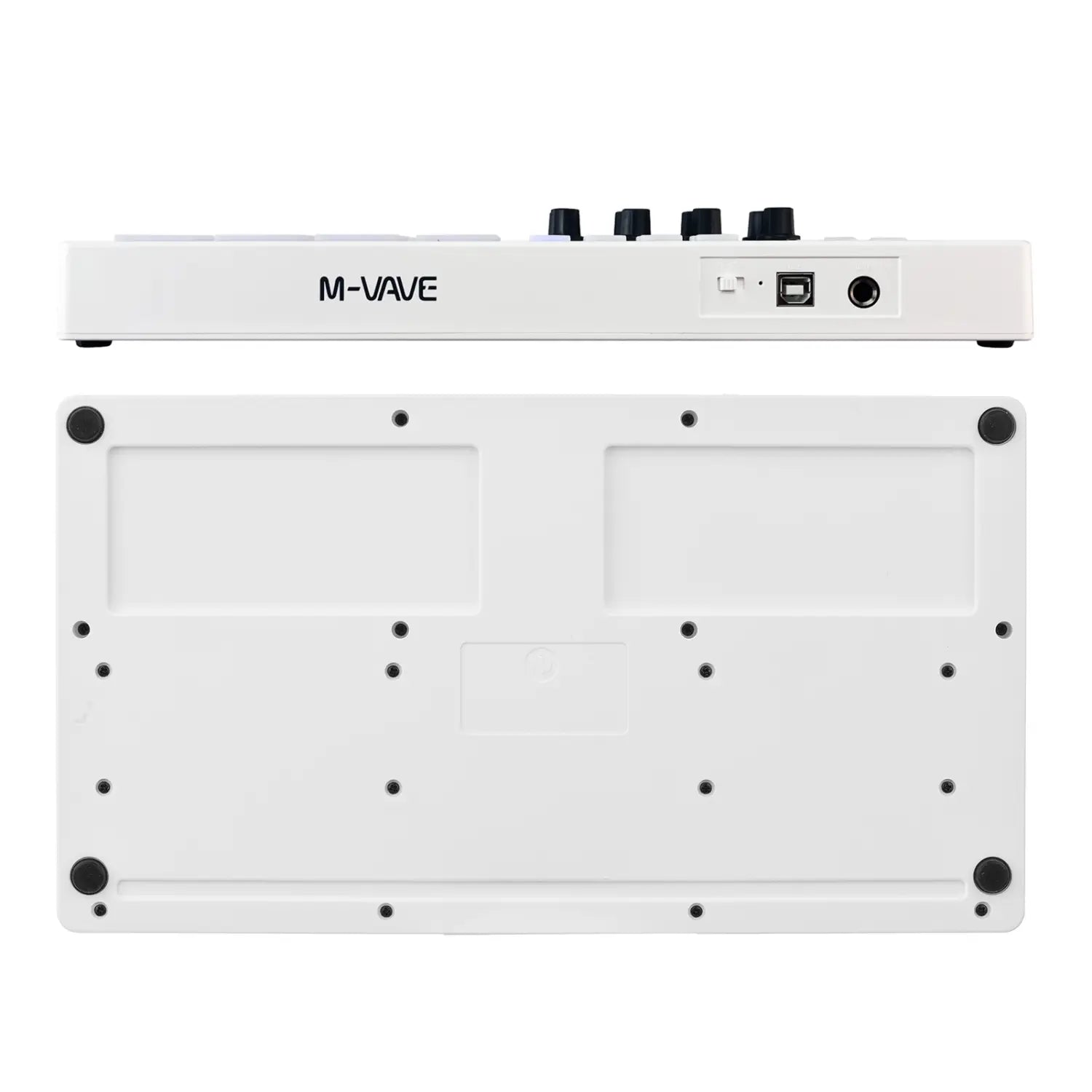 M-VAVE SMK-25 MIDI Keyboard Controller 25-Key 8 RGB Backlit Drum Pads Beats Maker Music Keyboard Strike Pad for Music Production