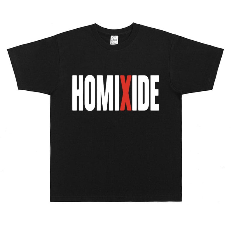 Rapper Homixide Gang Graphic T-shirt Playboi Carti Opium Merch Tshirt Men Women Hip Hop Oversized T Shirts Male Cotton Tops Tees