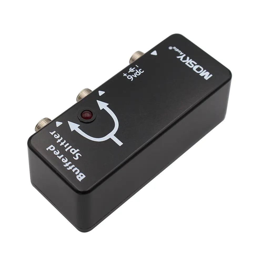 MOSKYaudio Buffered Splitter Guitar Pedal - Signal Buffer & Dual Output Splitter Clean Tone Preservation for Dual Amp Setup
