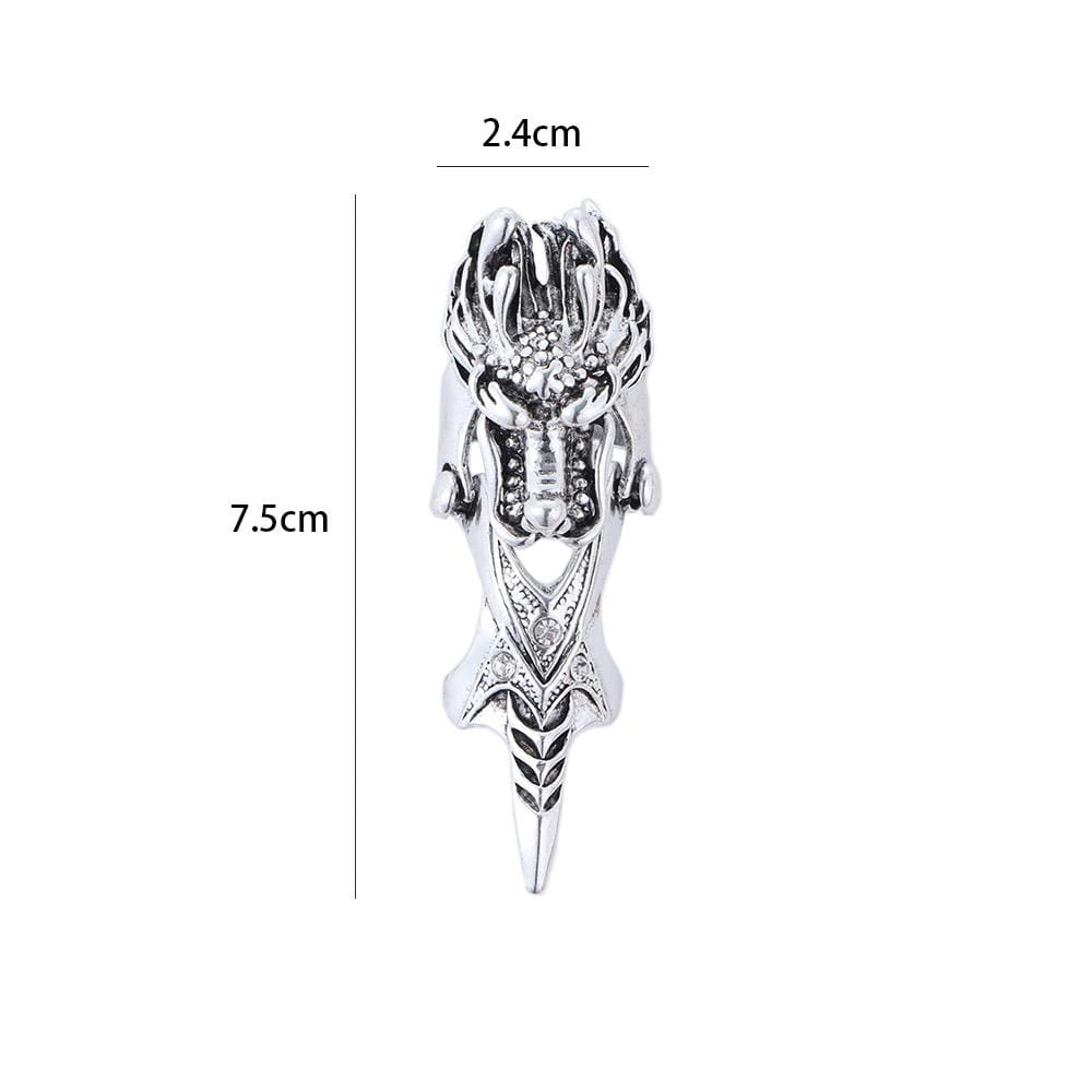 Hip Hop Punk Adjustable Finger Ring Skull Claw Ring Male Female Korean Style Ring Dragon Ring Knuckle Ring Fashion Jewelry