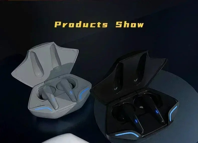 New Gaming Earbuds Wireless Bluetooth Earphones With Mic Bass Audio Sound Positioning 9D Stereo Music HiFi Headset For Gamer