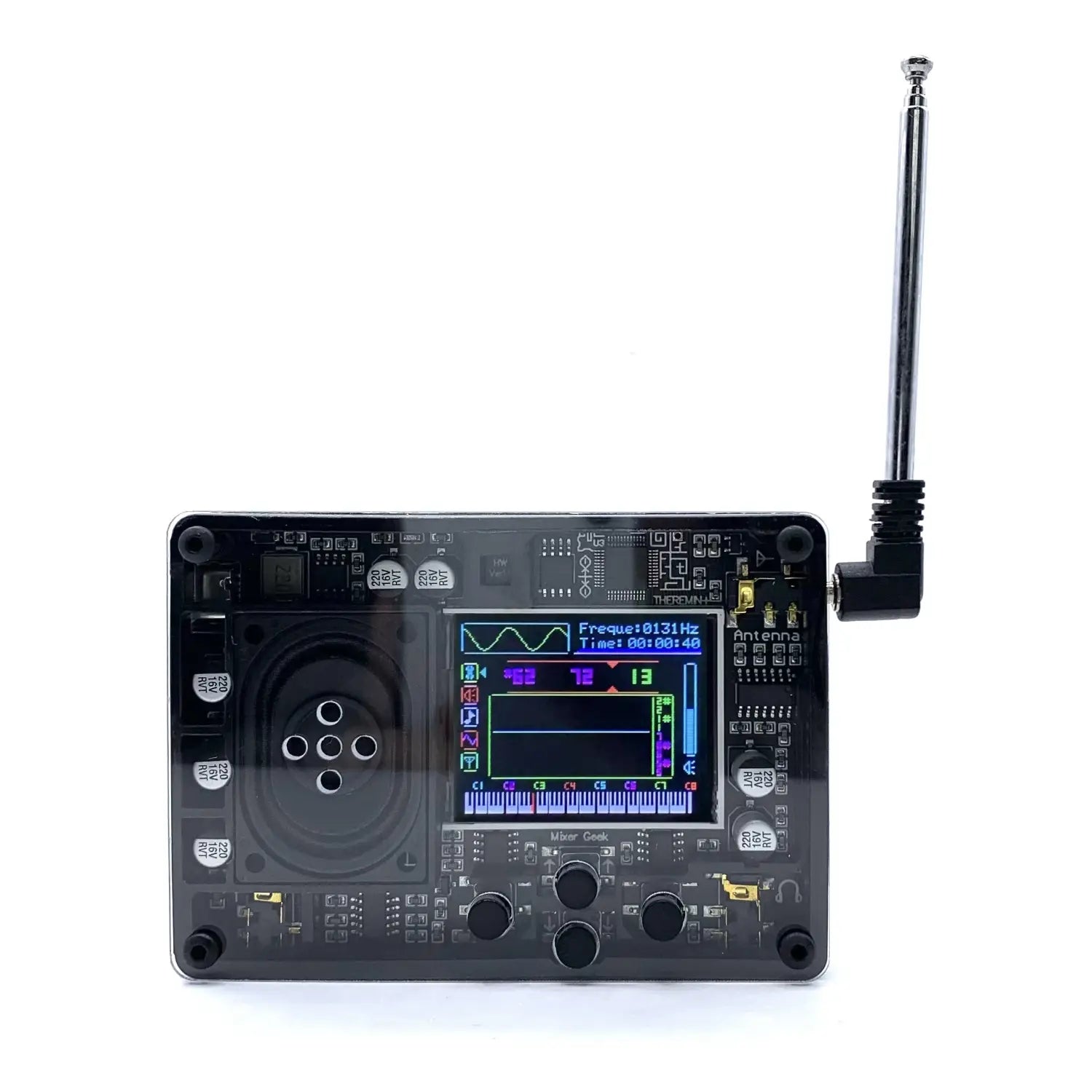 Theremin Toy Musical Instrument with Color Screen Waveform Display 70+ Voices Including 20+ Traditional Chinese Instruments