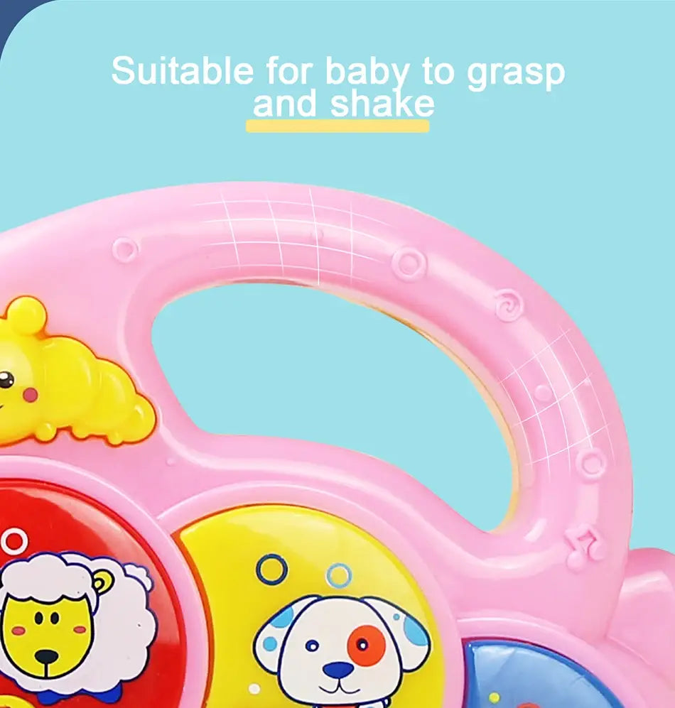 Baby Musical Toy with Animal Sound Kids Piano Keyboard Electric Flashing Music Instrument Early Educational Toys for Children