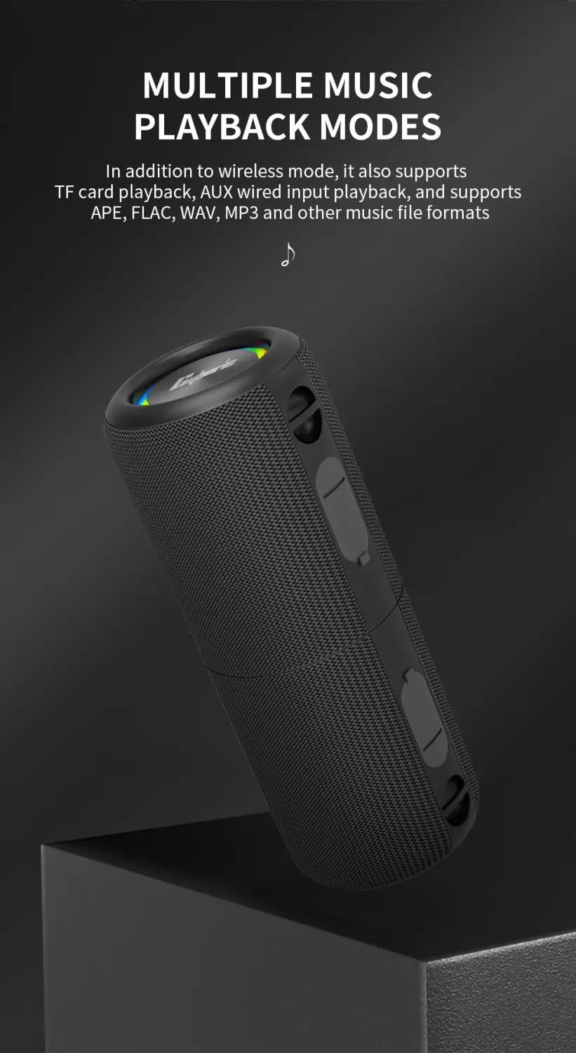 2in1 S10 Split Wireless Bluetooth Speaker 20W Powerful IPX6 HIFI Stereo Surround with RGB Light Aux TF Card for Outdoor Home