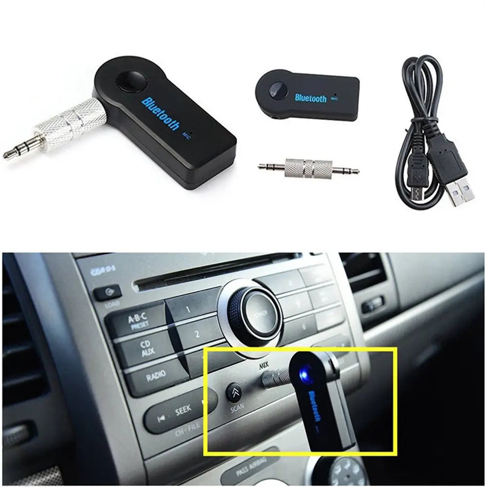 Wireless Bluetooth-compatible 5.0 Receiver Adapter 3.5mm Jack For Car Music Audio Aux A2dp Headphone Reciever