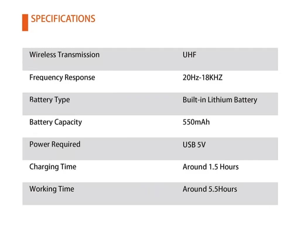 Hot Music Production Equipment Studio UHF Wireless Microphone With Rechargeable Wireless Mic Set Guitar Transmitter