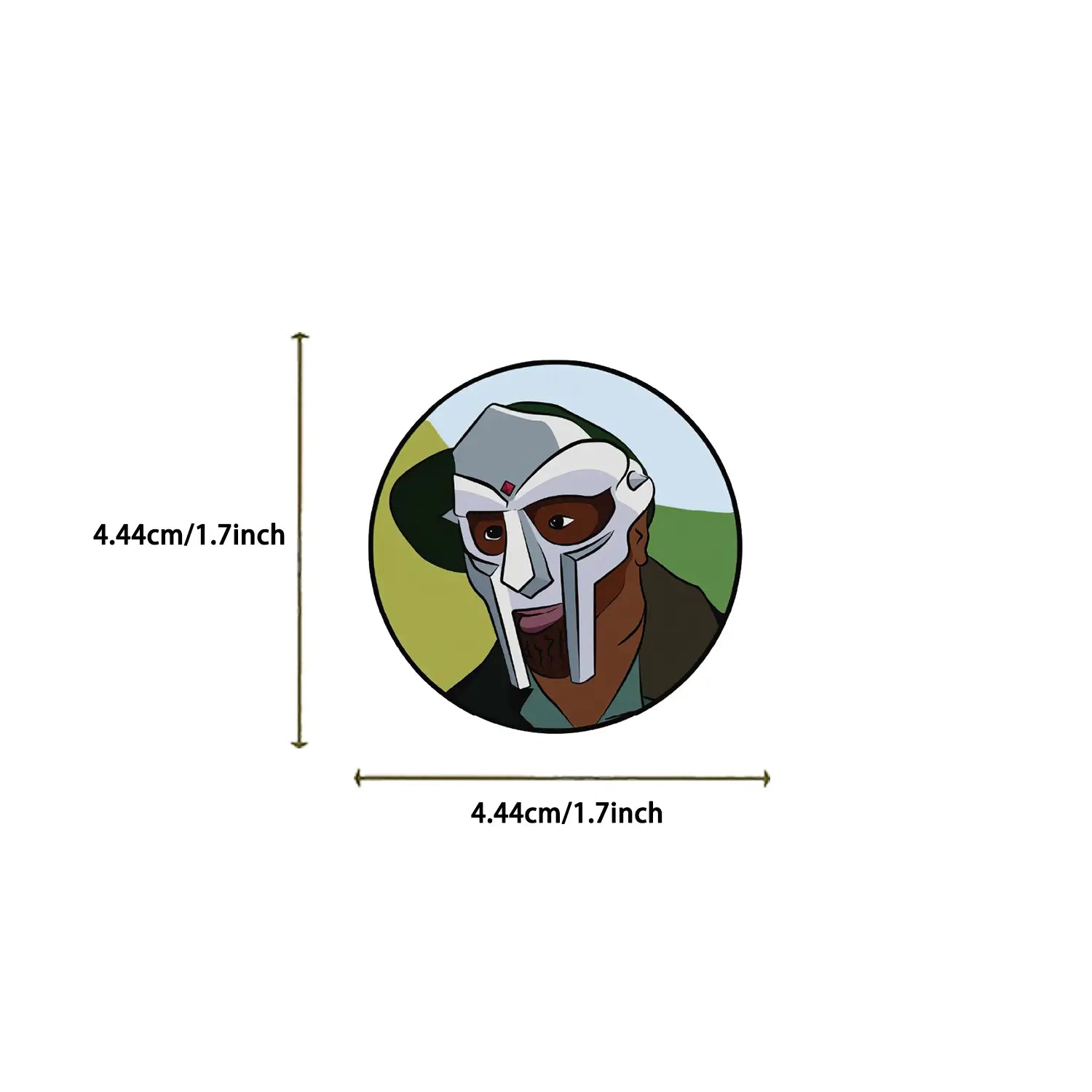 50PCS Hip Hop Rapper Mf Doom Stickers Singer Graffiti DIY Skateboard Phone Luggage Laptop Guitar Toys Decals Sticker For Fan
