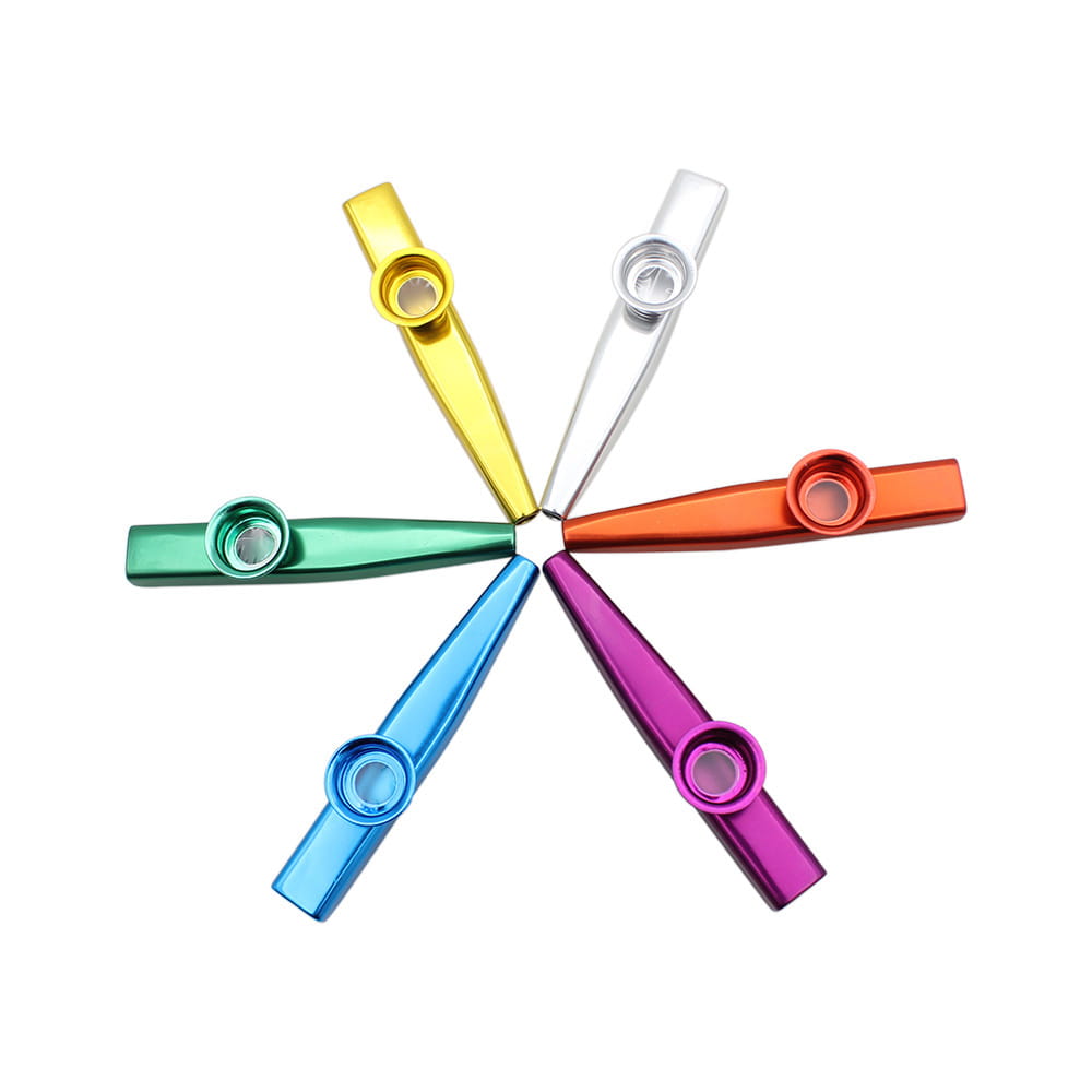 Metal Kazoos Simple Design Lightweight Kazoo for Beginner Guitar Ukulele Violin Instrument Music Lovers Playing