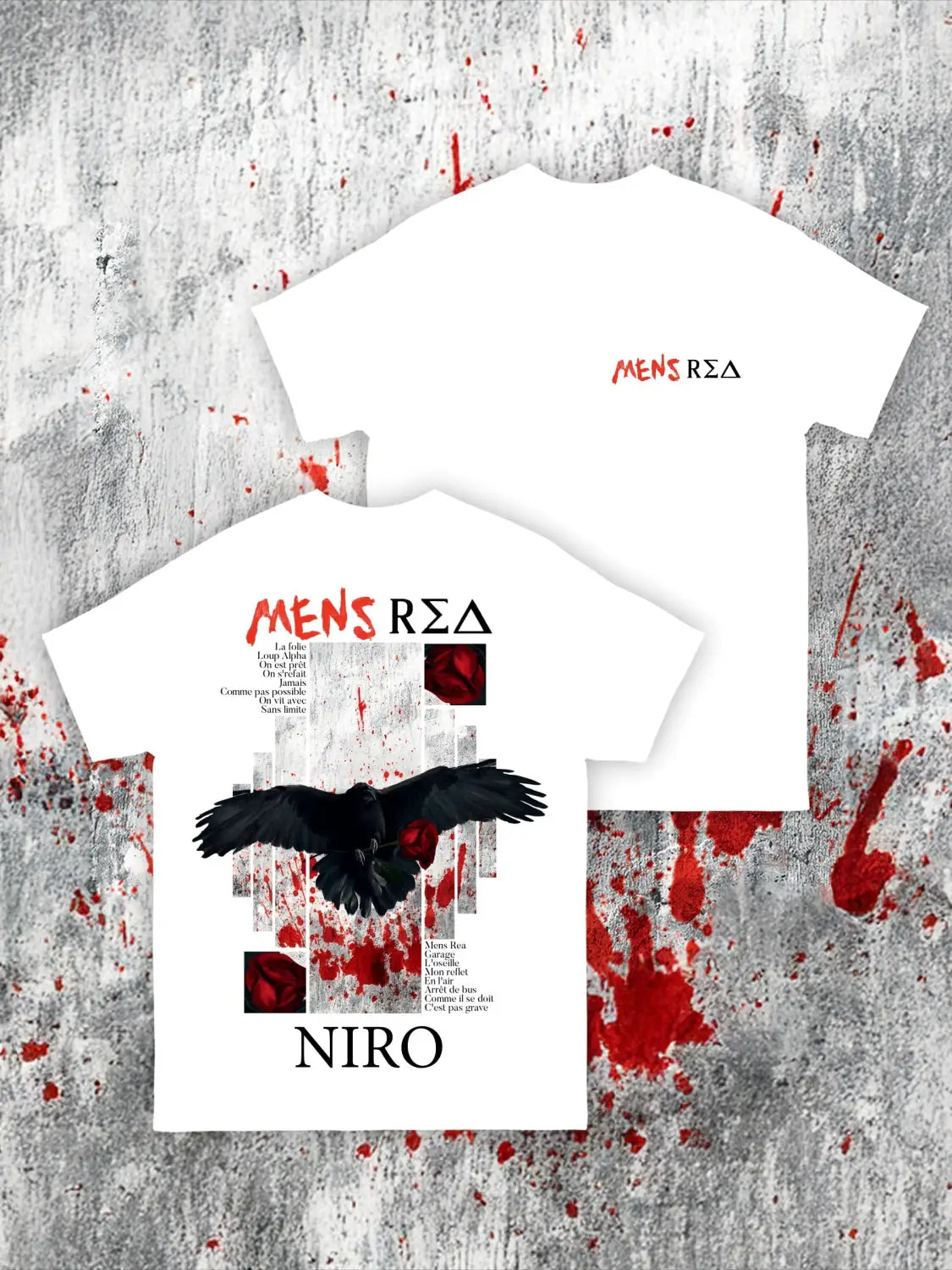 Rapper Niro 2025 Hiphop Graphic T-Shirt Men Gothic Hip Hop Short Sleeve T-shirts Vintage Cotton Fans Streetwear Unseix Top