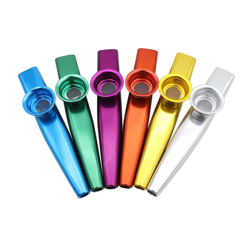 Metal Kazoos Simple Design Lightweight Kazoo for Beginner Guitar Ukulele Violin Instrument Music Lovers Playing