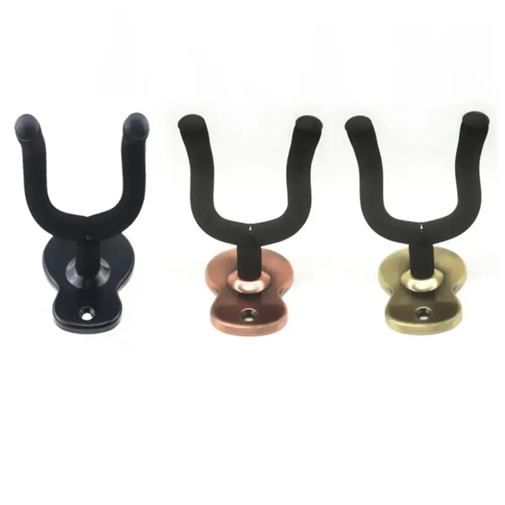 Wooden Guitar Wall Mount Hanger Heavy Duty Unique Design Bent Ukulele Hook Bass Storage Acoustic Electric Guitar Rack Bracket