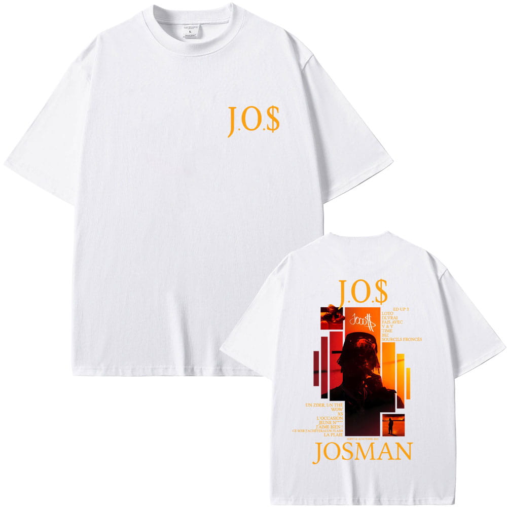 Rapper Josman J.O.$ Album Graphic T-shirt Men Women Hip Hop Fashion Pop Music T-shirts Casual Cotton Vintage T Shirt Streetwear
