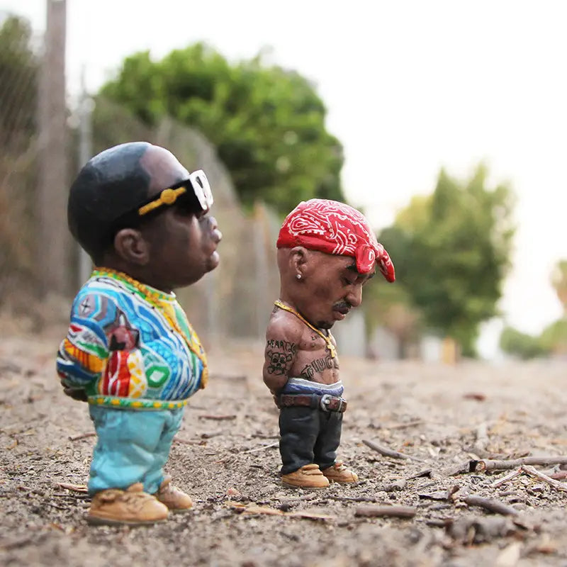Fun Hip Hop Rapper Funny Bro Figurine Model Resin Statue for Home Indoor Outdoor Sculptures Car Decoration Garden Ornaments Gift