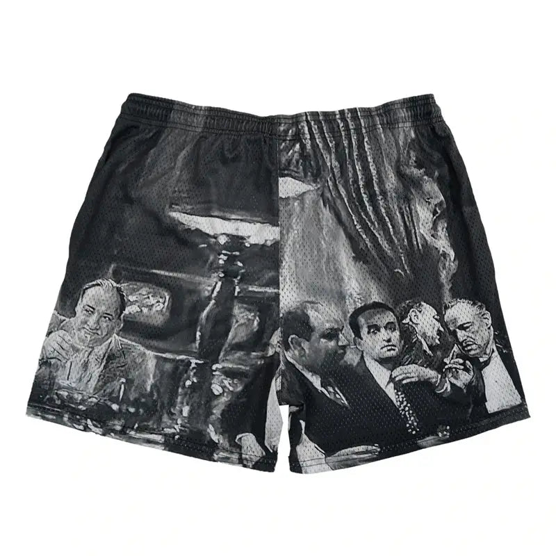 Summer New men short pant Rose Design Casual Shorts Street Hip Hop Fitness Polyester Fast Dry Breathable Embroidery Men Shorts
