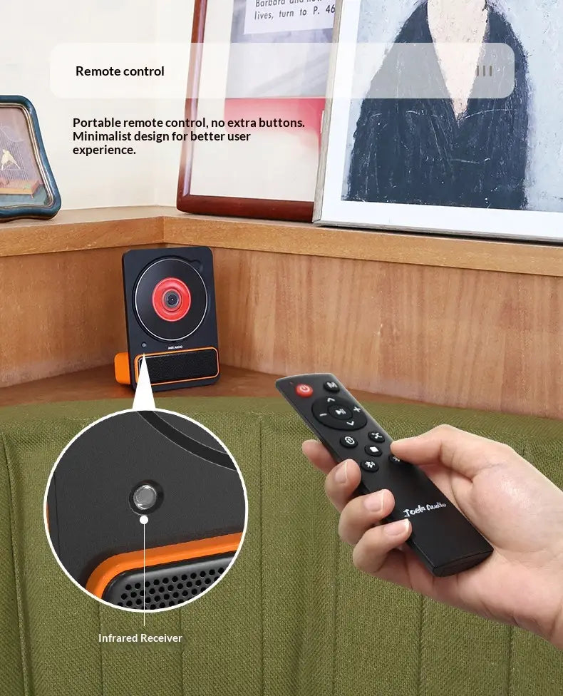 JAEK AUDIO C30 CD Player Wireless Bluetooth Minimalist Music Album Player HiFi Audio All-in-one Machine Phonograph Record Player