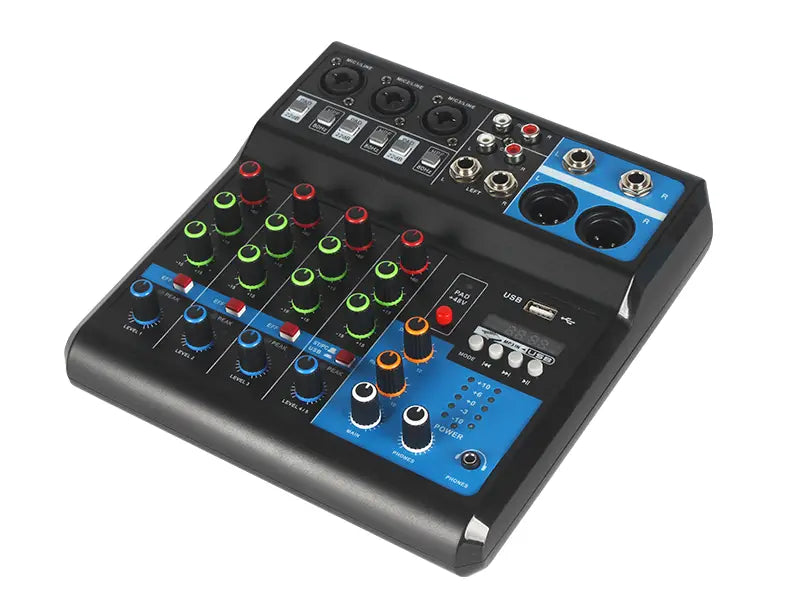 5 - Way Computer Recording Free Drive Sound Card Mixing Console Mixer Audio Professional Pro Audio Equipment Interface Processor