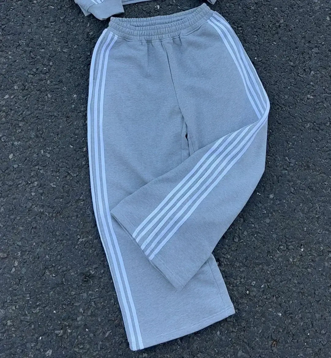 Men Women HCW Sportswear Hoodies Sweatpants Two Piece Set Y2K Clothes Hip Hop Letters Embroidery Oversized Sweatshirt Pants Set