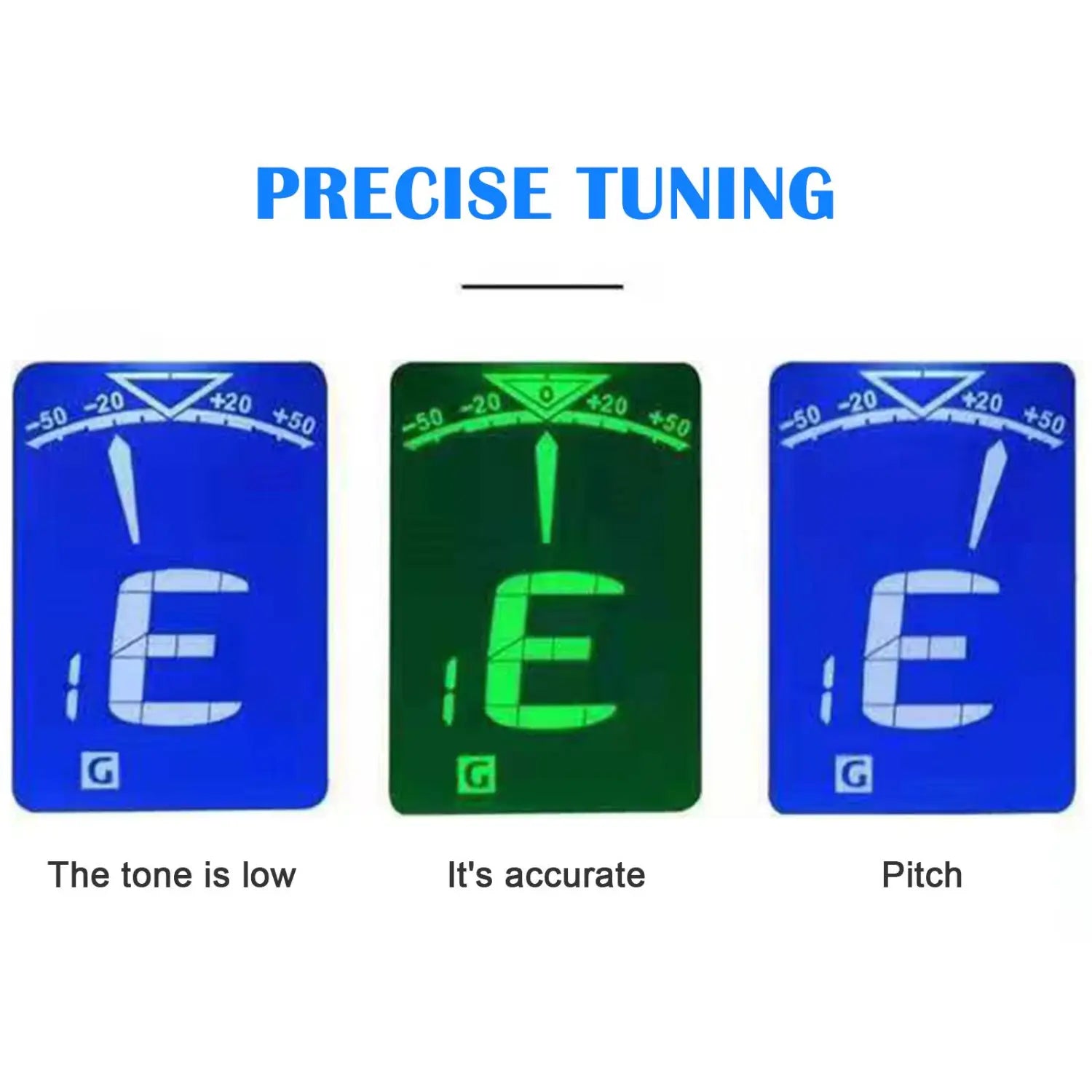 Professional Clip-On 360 Degree Acoustic Guitar Tuner LCD Screen Electric Digital Tuner For Acoustic Guitar Ukulele Accessories