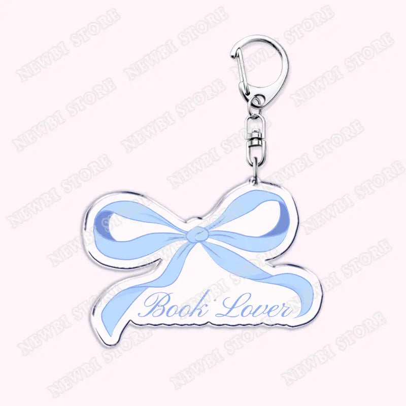 Aesthetic Coquette Pink Keychains for Womens Accessories Ribbon Hot Girl Book Club Bow Flowers Keyrings Friends Lovers Gifts