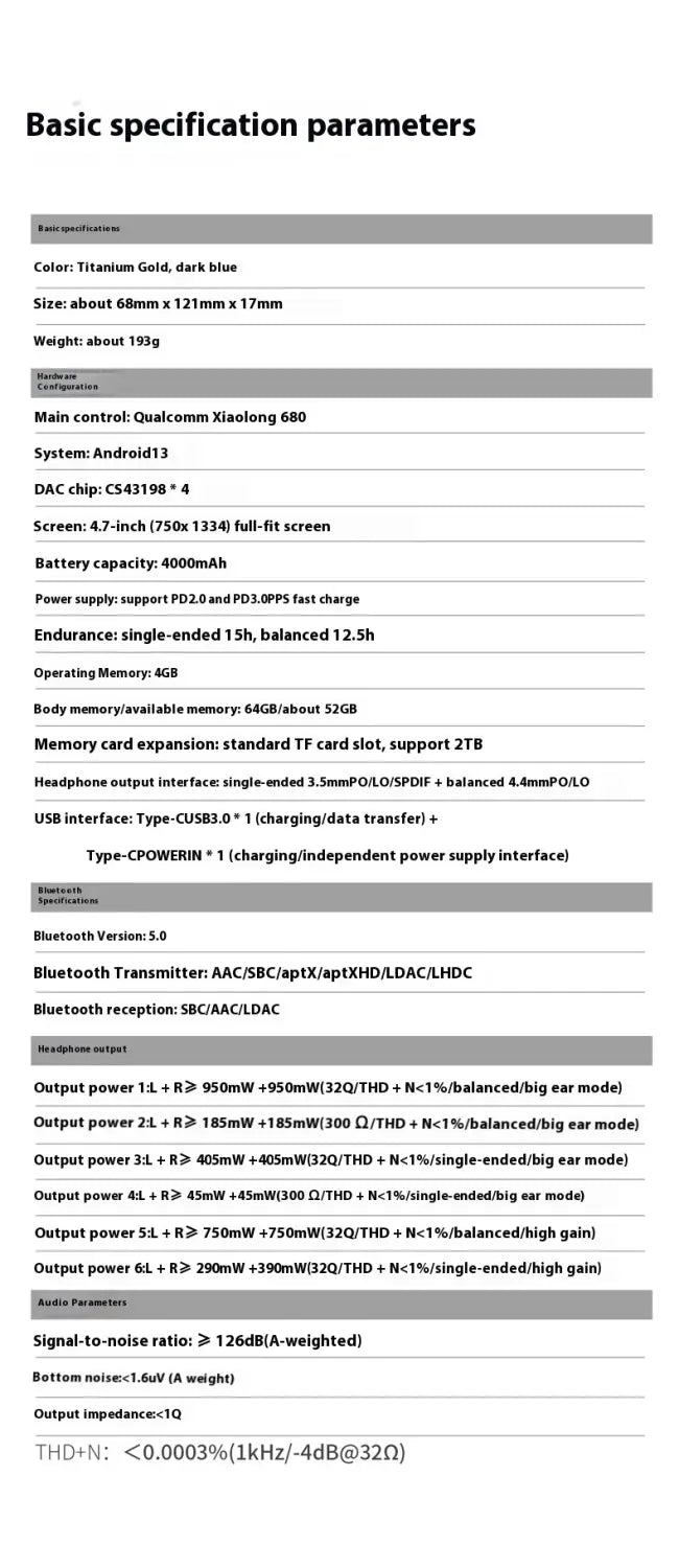 NEW Fiio M21 Portable MP3 Player Hi-Res HIFI High Sound Quality Music Player Long Battery Life support Bluetooth WiFi Customize