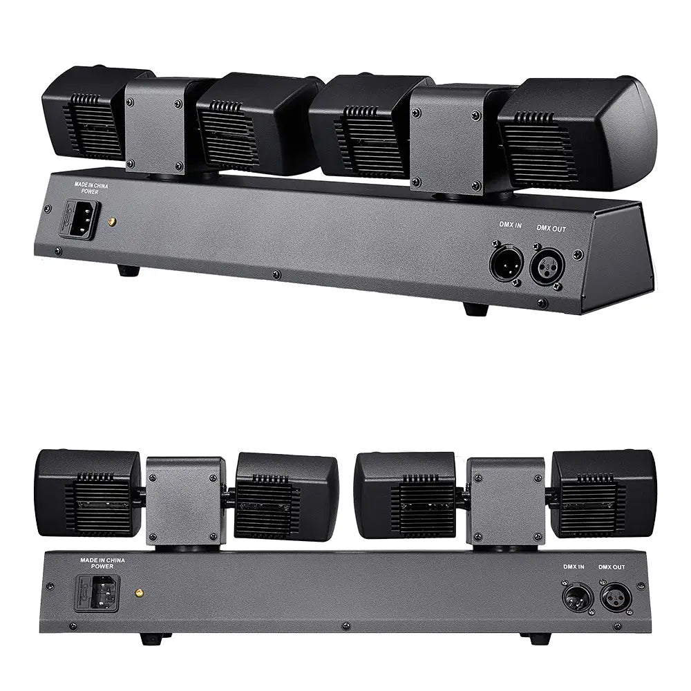 80W LED Moving Head Beam Lights Remote Control Dual-Head Disco Party RGBW DMX512 DJ Equipment Stage Lighting For Event Club Xmas