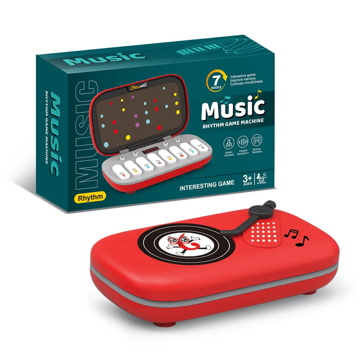 Rhythm Electronic Keyboard Rhythm Master Piano Game Console Portable Puzzle Adventure Game Parent-Child Interactive Toy