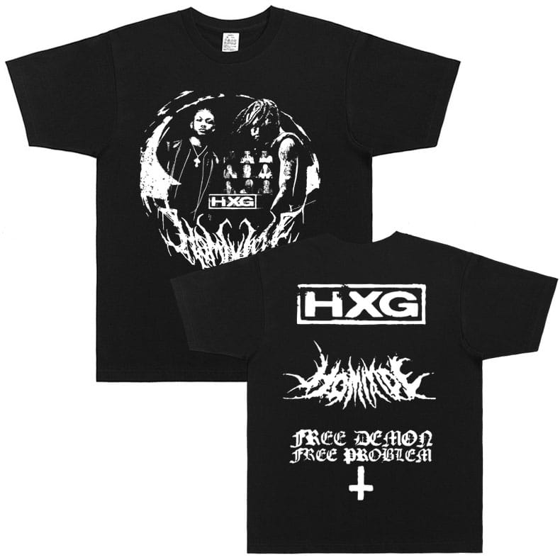 Homixide Gang Mosh Pit Control T-shirt Playboi Carti Opium Merch Tshirt HXG T-shirts Men Women Hip Hop Oversized Cotton T Shirts