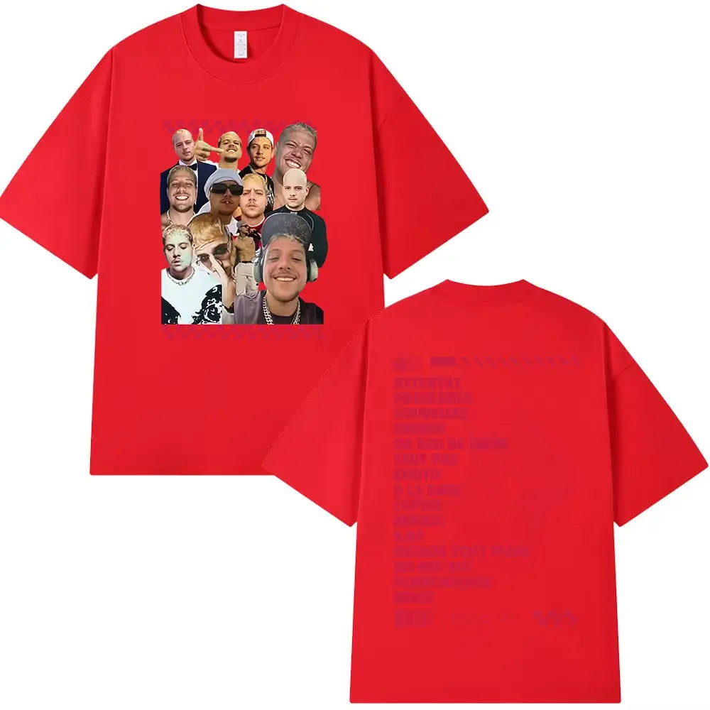 Rapper Plk Portrait Graphic T-shirts Men Women Clothing Fashion Hip Hop T-shirts Casual Cotton Short Sleeves T Shirts Streetwear