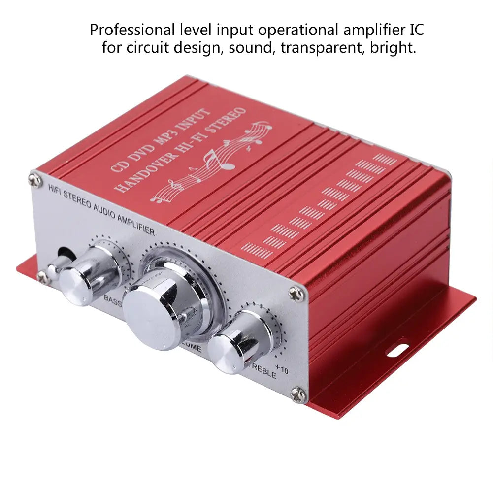 Car Speaker Digital Car Speaker Mini Car Auto Amplifier Mini Digital Car Auto Amplifier Hifi Audio Music CD DVD MP3 FM Player