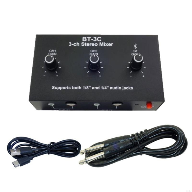 Durability Metal Sound Mixer With 15Hour Battery Life Perfect For Musicians And Content Creators Studio Recording 896C