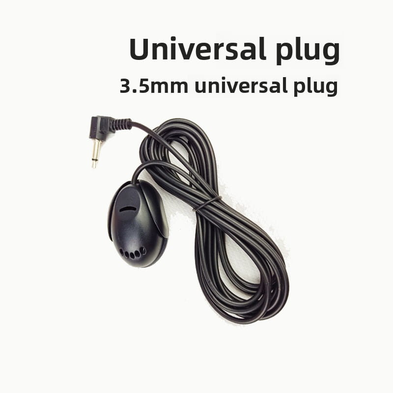 Mini Car Microphone 3.5mm Wired microphone for car stereo Audio hands-free Mic For DVD Radio Player Paste Type mini microfono