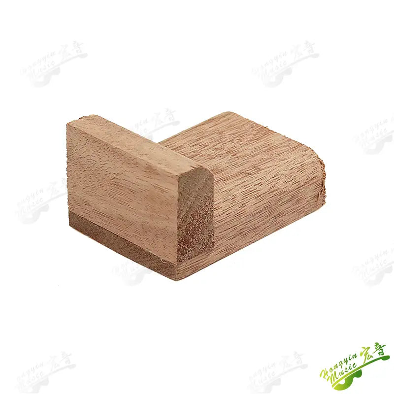 The upper and lower pillars of classical folk guitar support wood and the upper and lower ends of wood auxiliary wood material s