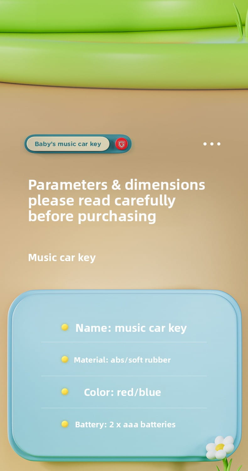Baby Toys Musical Car Key Vocal Smart Remote Car Voices Pretend Play Educational Toys For Kids Sound Singing Toys Xmas Gifts
