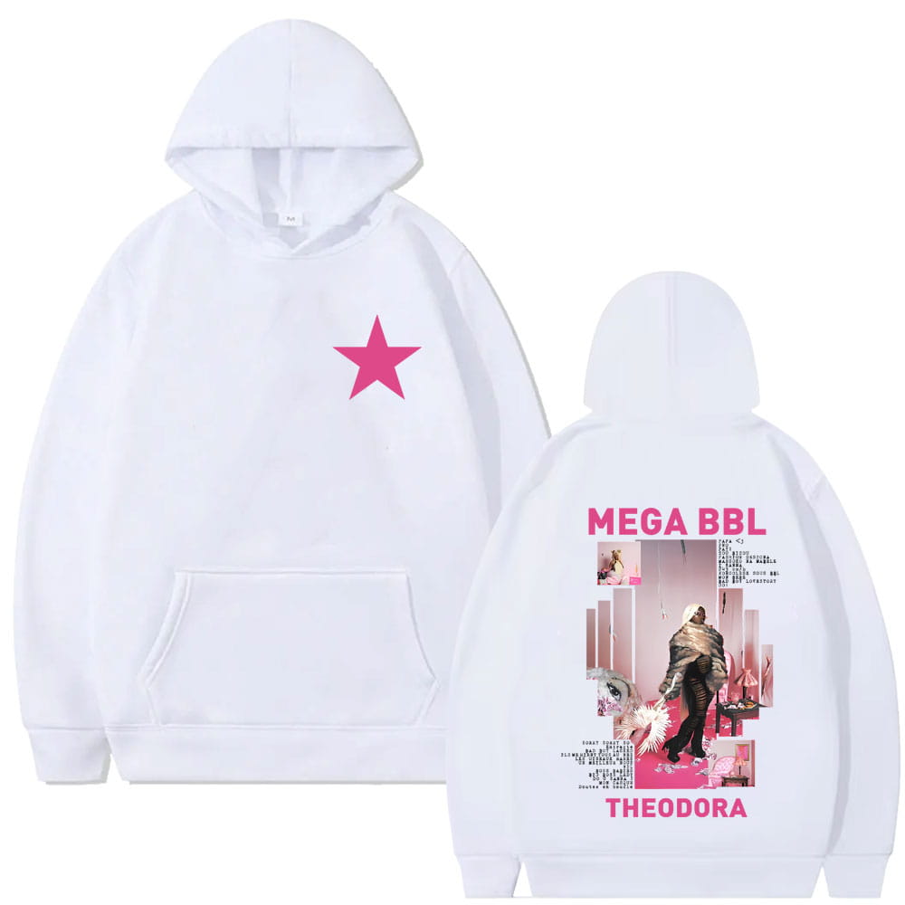Rapper Theodora Mega Bbl Album Graphic Hoodie Men Women Hip Hop Fashion Pop Music Streetwear Male Casual Vintage Fleece Hoodies