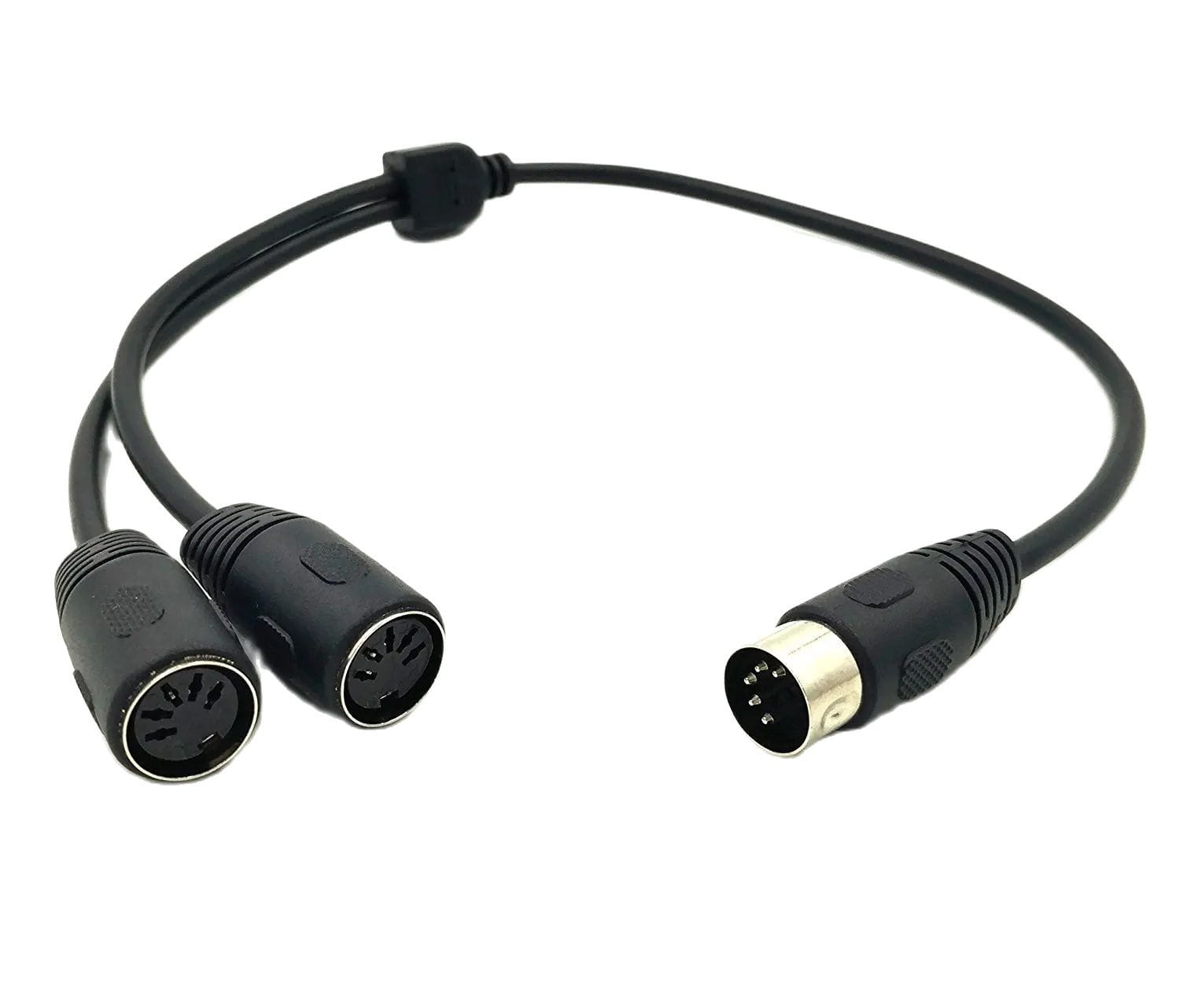MIDI DIN 5Pin Splitter Y Adapter MIDI 5 Pin Male to Dual 2 X DIN-5 Female Extension Audio MIDI Keyboard Synthesizer Electric