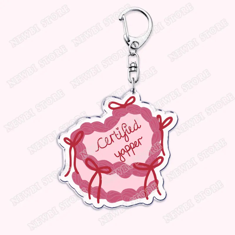 Aesthetic Coquette Pink Keychains for Womens Accessories Ribbon Hot Girl Book Club Bow Flowers Keyrings Friends Lovers Gifts