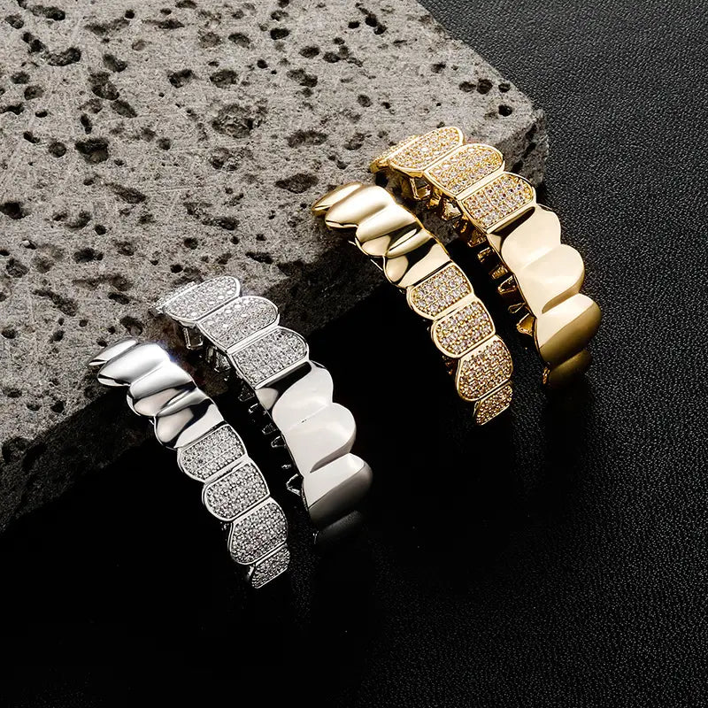 High-end New Exquisite Halloween High Quality Hip-Hop Suitable Both Men Women Versatile Hollow-Out Punk Rapper Party Gift Grillz