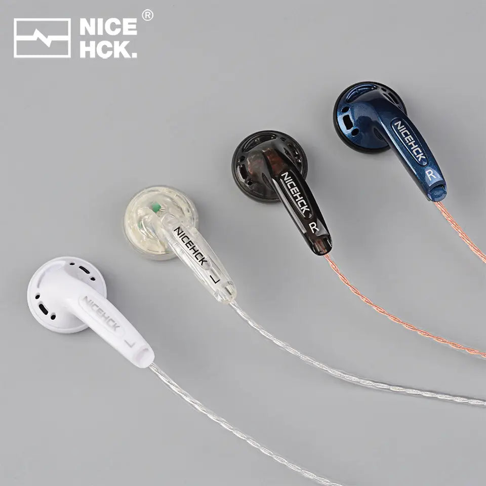NiceHCK YD30 UV Varnish Surface 3.5mm HIFI Music Wired Earbud 15.4mm Dynamic HD Microphone Earphone for Gaming Meeting Vido EB2S